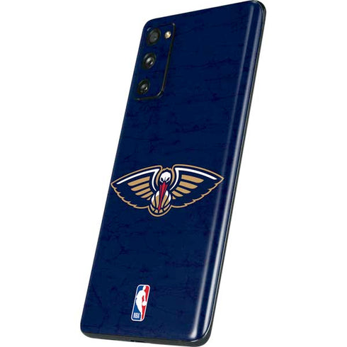 NBA New Orleans Pelicans Distressed Galaxy S20 Fan Edition Skin